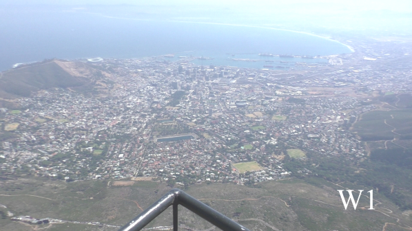 Herrlicher Blick vom Tafelberg auf Kapstadt